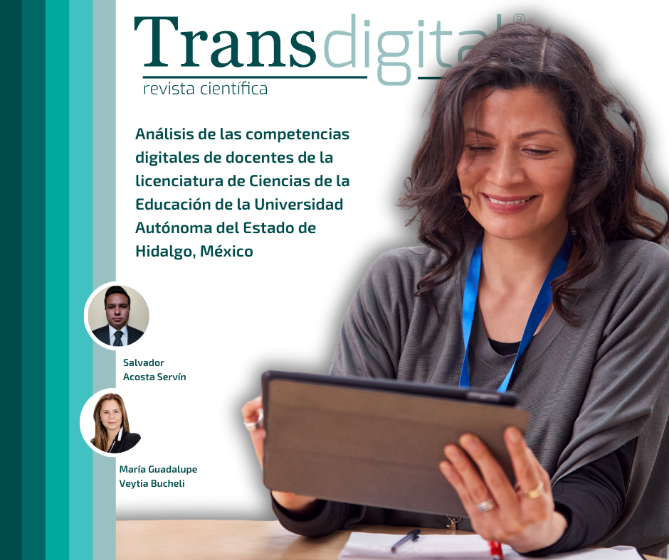 "Análisis de las competencias digitales de docentes de la licenciatura de Ciencias de la Educación de la Universidad Autónoma del Estado de Hidalgo, México"