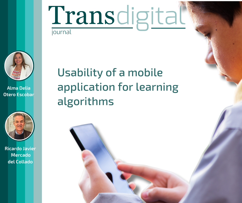 "Usability of a mobile application for learning algorithms"